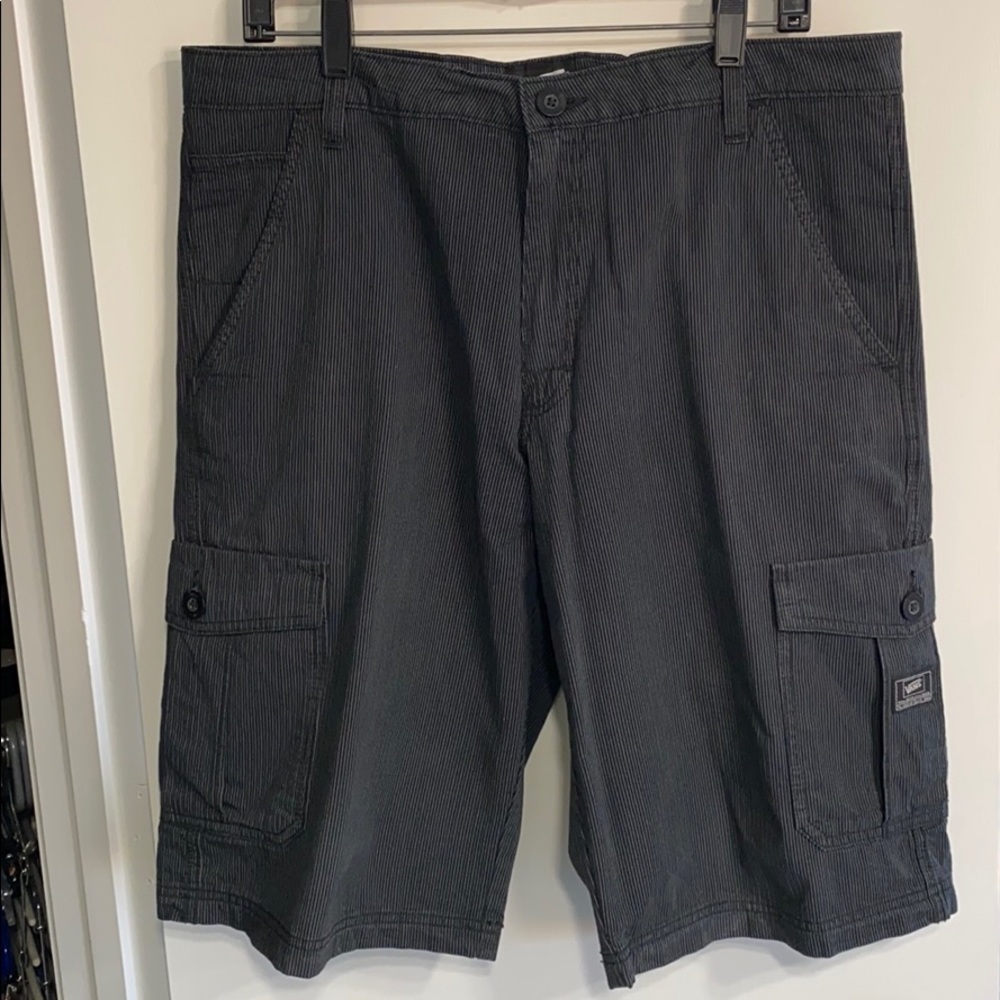 Vans black cargo shorts